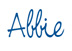 Abbie Signature Abbie Signature